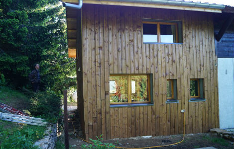 Bardage épicéa marron réalisation Scierie Joly Facade